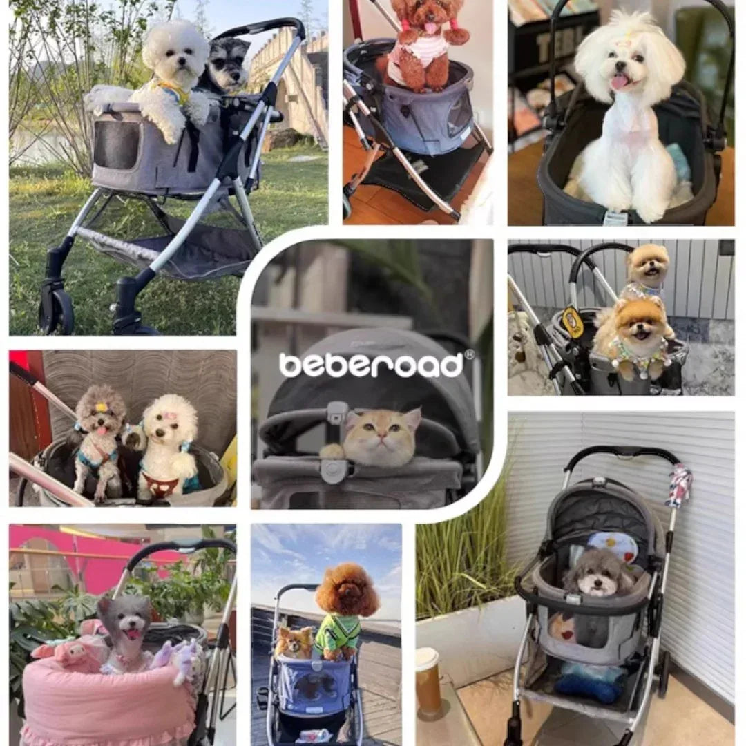 BebeRoad 北美版 R5 Plus 寵物推車 – 輕便折疊式分離設計(寵物承重:15kg)-狗-毛孩物語Pets Thing|香港寵物貓狗用品專門店:IATA寵物飛機籠、寵物手推車、貓爬架貓樹