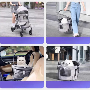 BebeRoad 北美版 R5 Plus 寵物推車 – 輕便折疊式分離設計(寵物承重:15kg)-狗-毛孩物語Pets Thing|香港寵物貓狗用品專門店:IATA寵物飛機籠、寵物手推車、貓爬架貓樹