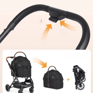 BebeRoad T6 中型寵物推車 – 輕便折疊、分離式設計(寵物承重:30kg)-狗-毛孩物語Pets Thing|香港寵物貓狗用品專門店:IATA寵物飛機籠、寵物手推車、貓爬架貓樹