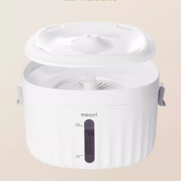 meoof 無插電寵物飲水機(陶瓷不鏽鋼|5000mAh|2L容量)-自動飲水器-毛孩物語Pets Thing|香港寵物貓狗用品專門店:IATA寵物飛機籠、寵物手推車、貓爬架貓樹