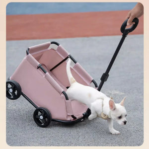 HELLO‑PETS 便攜可折疊寵物/購物小拉車 (座艙:51 × 35 × 23cm)-狗-毛孩物語Pets Thing|香港寵物貓狗用品專門店:IATA寵物飛機籠、寵物手推車、貓爬架貓樹