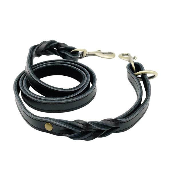 Leatheraft 100% Nappa納帕真皮手工寵物狗帶麻花牽繩 (S細碼:長度117cm)-狗-毛孩物語Pets Thing|香港寵物貓狗用品專門店:IATA寵物飛機籠、寵物手推車、貓爬架貓樹