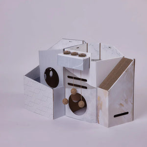 Pettellyava’ Mini Cat Mansion 摺疊式貓屋-貓-毛孩物語Pets Thing|香港寵物貓狗用品專門店:IATA寵物飛機籠、寵物手推車、貓爬架貓樹