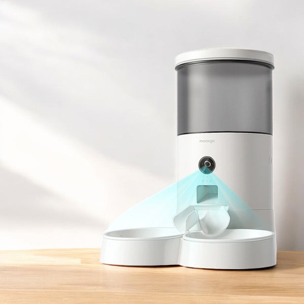 Maoxga 寵物智能自動真空餵食器 (帶鏡頭|乾電操作|雙碗 |4.5L)-自動餵食器-毛孩物語Pets Thing|香港寵物貓狗用品專門店:IATA寵物飛機籠、寵物手推車、貓爬架貓樹