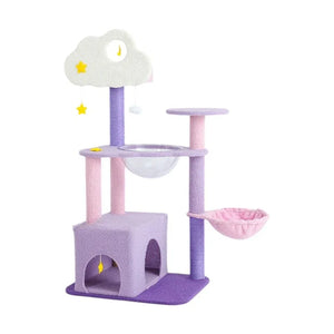 🌙夢幻星雲升級貓樹實木抓柱🐱貓爬架跳台(5層款|125cm)-貓-毛孩物語Pets Thing|香港寵物貓狗用品專門店:IATA寵物飛機籠、寵物手推車、貓爬架貓樹