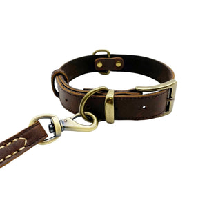 Leatheraft 經典100%真牛皮手工寵物狗狗項圈頸圈 (M中碼:頸圍35-51cm)-狗-毛孩物語Pets Thing|香港寵物貓狗用品專門店:IATA寵物飛機籠、寵物手推車、貓爬架貓樹