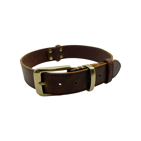 Leatheraft 經典100%真牛皮手工寵物狗狗項圈頸圈 (L大碼:頸圍54-66cm)-狗-毛孩物語Pets Thing|香港寵物貓狗用品專門店:IATA寵物飛機籠、寵物手推車、貓爬架貓樹