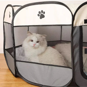 Pets Thing 貓狗便攜式圍欄・可摺疊寵物帳篷產房-貓-毛孩物語Pets Thing|香港寵物貓狗用品專門店:IATA寵物飛機籠、寵物手推車、貓爬架貓樹