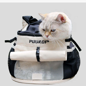 PUUREP 寵物背包捲簾及透氣網面