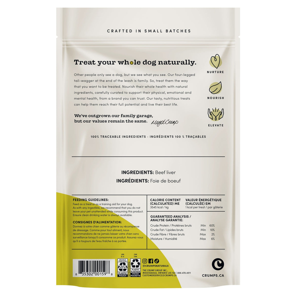 Crumps' Naturals Mini Trainers Freeze-Dried Beef Liver|狗狗零食|加拿大直送-狗-毛孩物語Pets Thing|香港寵物貓狗用品專門店:IATA寵物飛機籠、寵物手推車、貓爬架貓樹