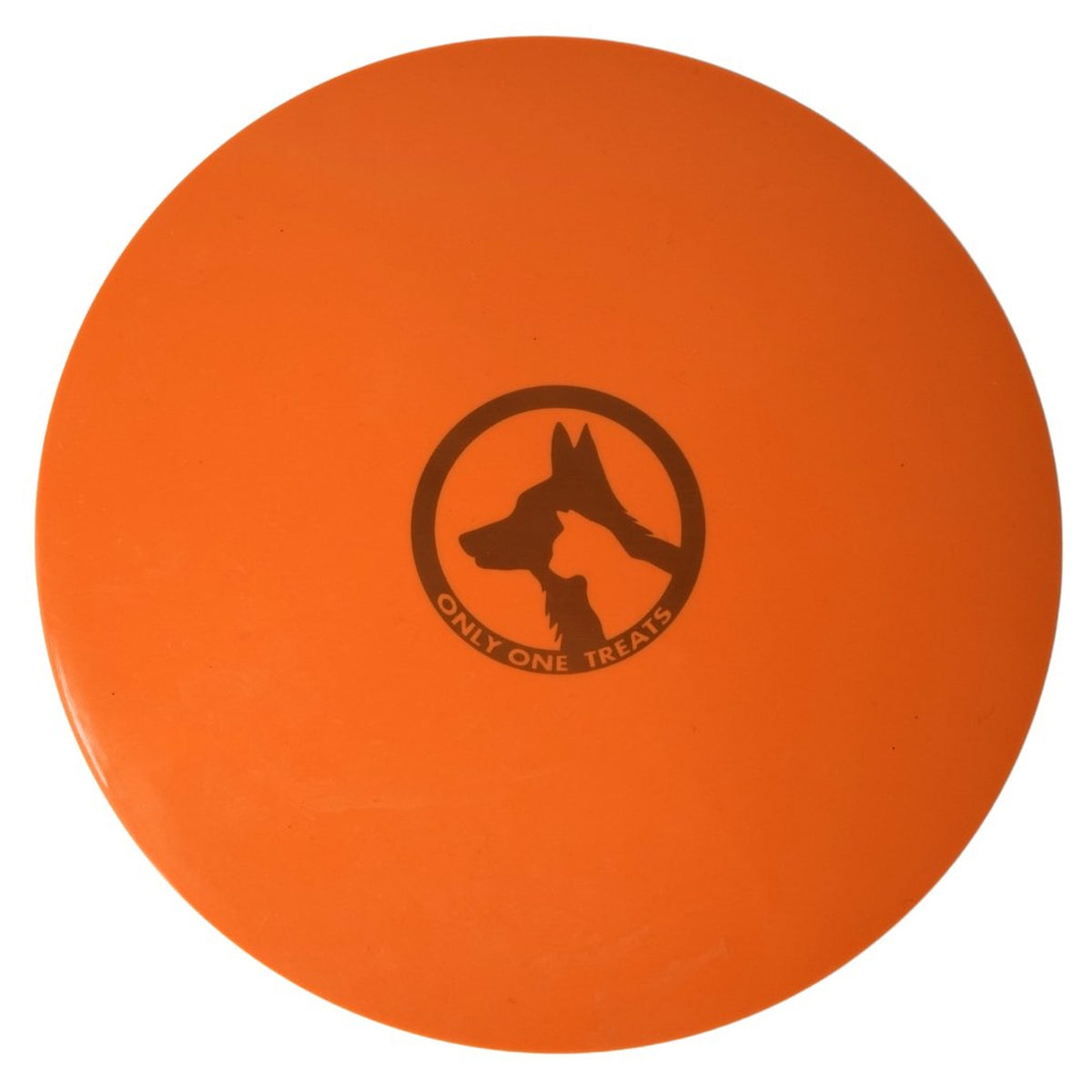 Only One Treats 8" Silicone Lick Mat - Orange|寵物餵食用品|加拿大直送-貓狗-毛孩物語Pets Thing|香港寵物貓狗用品專門店:IATA寵物飛機籠、寵物手推車、貓爬架貓樹