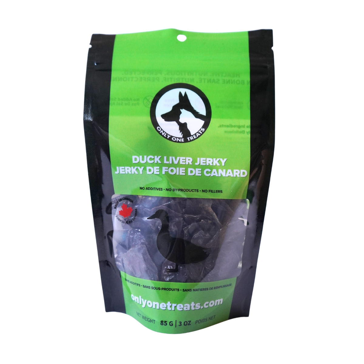 Only One Treats Duck Liver Jerky 85g|狗狗零食及咀嚼小食|加拿大直送-狗-毛孩物語Pets Thing|香港寵物貓狗用品專門店:IATA寵物飛機籠、寵物手推車、貓爬架貓樹
