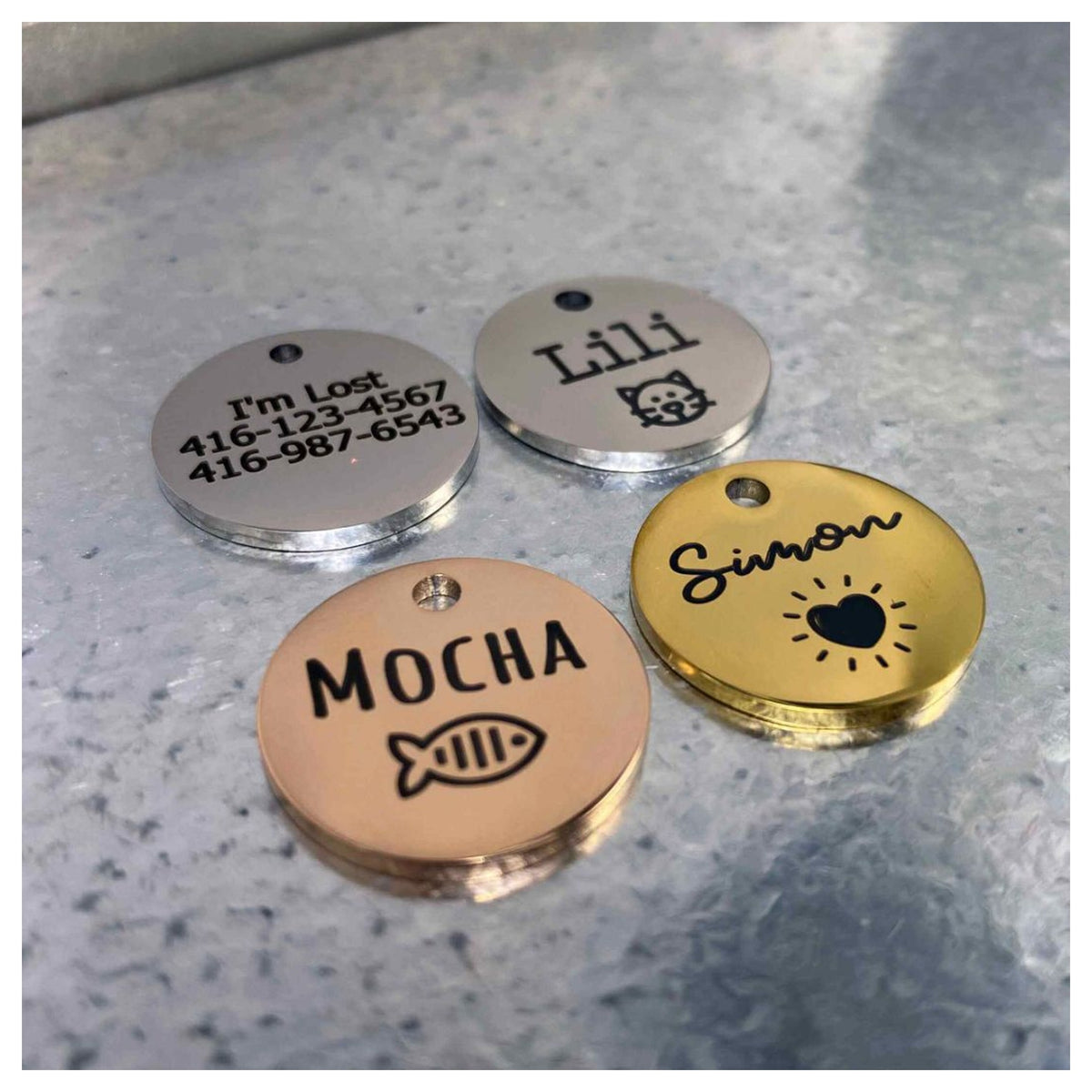 Tag4MyPet Custom Cat Tags Engraved - Pet ID Tag|寵物刻字名牌|加拿大直送 產品細節圖 2