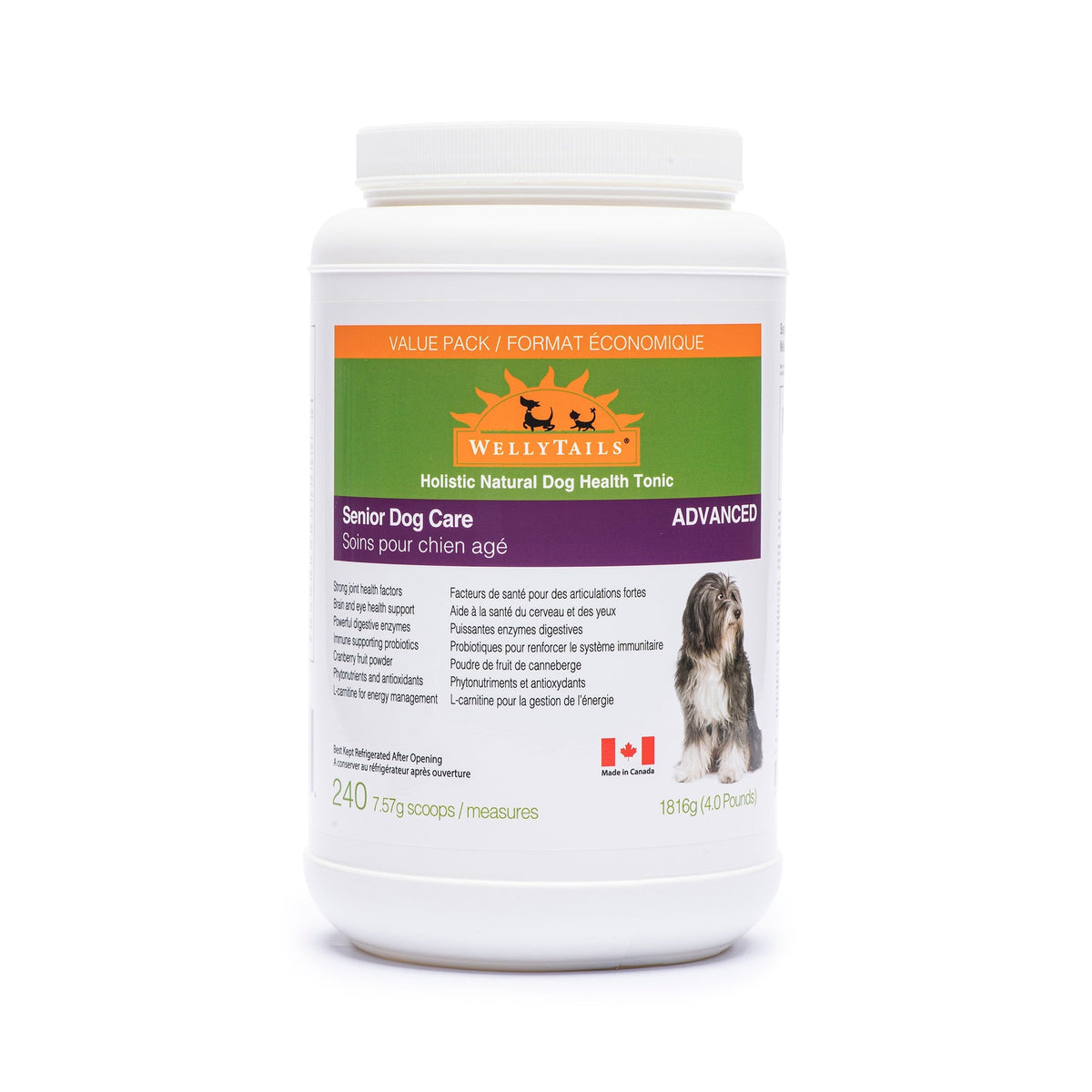 WellyTails Senior Dog Care ADVANCED|狗狗營養補充品|加拿大直送-寵物補充品-毛孩物語Pets Thing|香港寵物貓狗用品專門店:IATA寵物飛機籠、寵物手推車、貓爬架貓樹