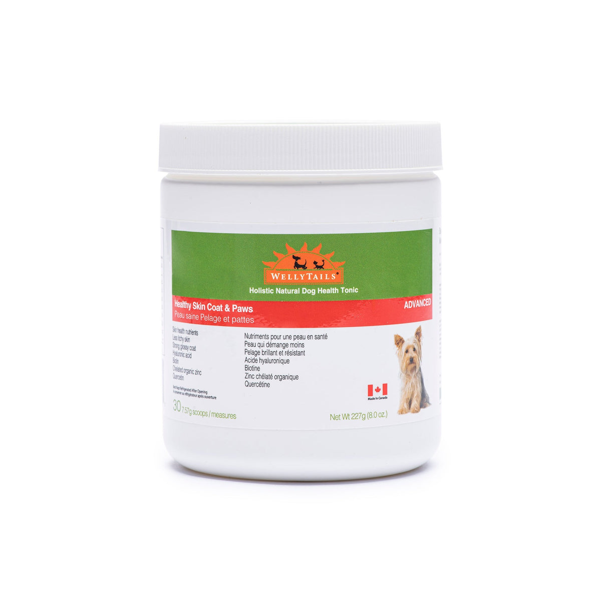 WellyTails Healthy Skin, Coat & Paws Dog ADVANCED|狗狗營養補充品|加拿大直送-寵物補充品-毛孩物語Pets Thing|香港寵物貓狗用品專門店:IATA寵物飛機籠、寵物手推車、貓爬架貓樹