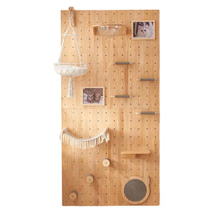 貓貓洞洞板系列・掛壁上牆貓爬架套裝-貓-毛孩物語Pets Thing|香港寵物貓狗用品專門店:IATA寵物飛機籠、寵物手推車、貓爬架貓樹