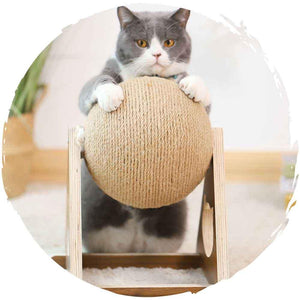 劍麻耐磨貓抓球(V型款|大碼|24 x 25 x 28cm)-貓-毛孩物語Pets Thing|香港寵物貓狗用品專門店:IATA寵物飛機籠、寵物手推車、貓爬架貓樹