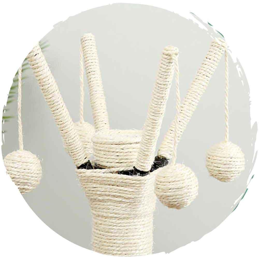 夏天清涼麻布邊仿藤劍麻抓柱貓爬架 (5層款|115cm)-貓-毛孩物語Pets Thing|香港寵物貓狗用品專門店:IATA寵物飛機籠、寵物手推車、貓爬架貓樹