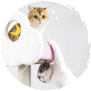 🌙夢幻星雲升級貓樹實木抓柱🐱貓爬架跳台(6層款|170cm)-貓-毛孩物語Pets Thing|香港寵物貓狗用品專門店:IATA寵物飛機籠、寵物手推車、貓爬架貓樹