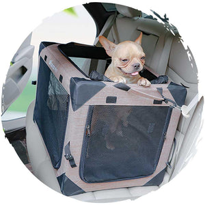 DODOPET 一體式金屬鋼可折疊外出透氣寵物籠(適合車載寵物外出)-貓狗-毛孩物語Pets Thing|香港寵物貓狗用品專門店:IATA寵物飛機籠、寵物手推車、貓爬架貓樹
