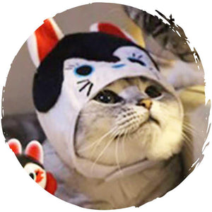 Petio🐈⬛和風可愛貓咪變裝帽子服飾(黑貓)-貓-毛孩物語Pets Thing|香港寵物貓狗用品專門店:IATA寵物飛機籠、寵物手推車、貓爬架貓樹