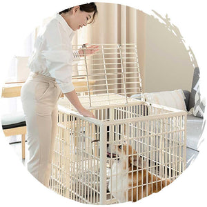 IRIS 1000室內中型犬狗籠-連滾輪輪子+上蓋 (大碼|97.6 x 67.2 x 74.3cm)-狗-毛孩物語Pets Thing|香港寵物貓狗用品專門店:IATA寵物飛機籠、寵物手推車、貓爬架貓樹