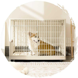 IRIS 1000室內中型犬狗籠-連滾輪輪子+上蓋 (大碼|97.6 x 67.2 x 74.3cm)-狗-毛孩物語Pets Thing|香港寵物貓狗用品專門店:IATA寵物飛機籠、寵物手推車、貓爬架貓樹