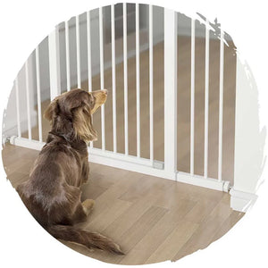 GPN寵物狗狗屋企圍欄安全門易安裝防護欄加闊版 (範圍闊度97-104cm)-狗圍欄-毛孩物語Pets Thing|香港寵物貓狗用品專門店:IATA寵物飛機籠、寵物手推車、貓爬架貓樹