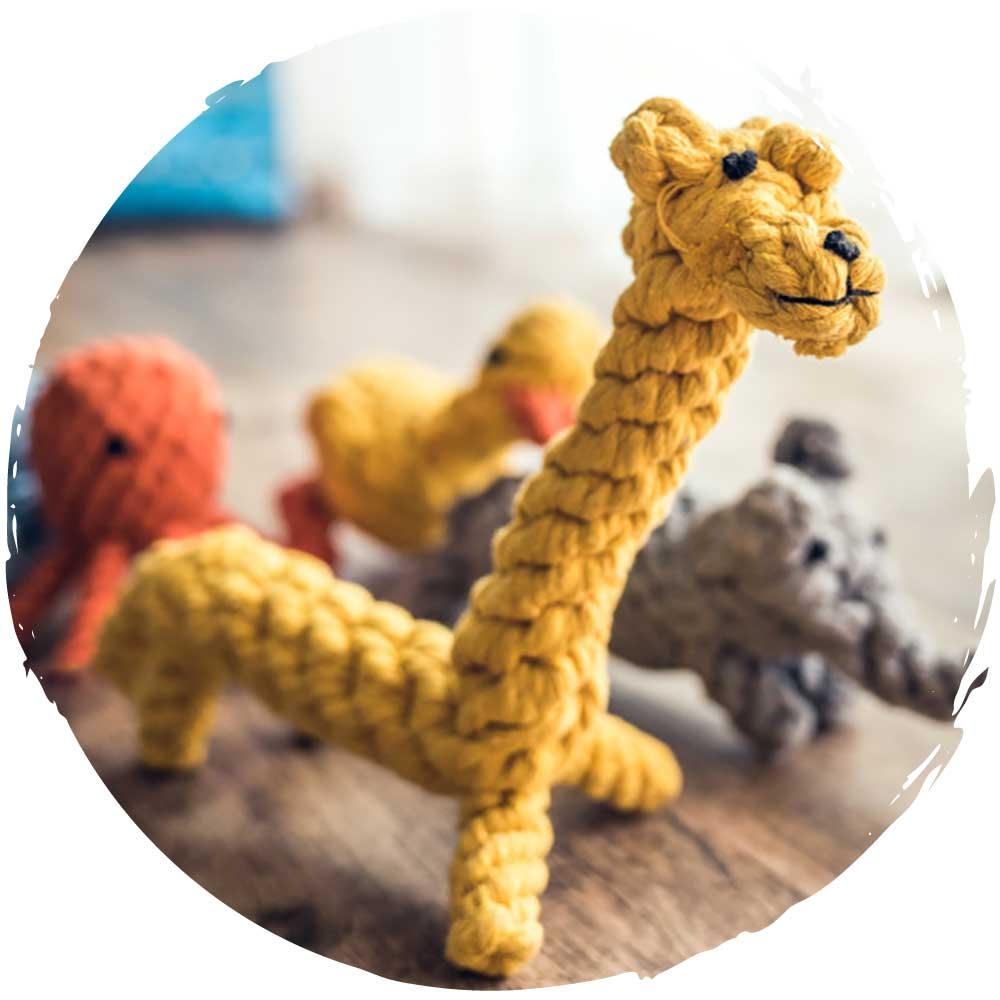 🪢狗狗棉繩磨牙玩具(黃色長頸鹿)-狗-毛孩物語Pets Thing|香港寵物貓狗用品專門店:IATA寵物飛機籠、寵物手推車、貓爬架貓樹
