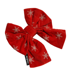Wagtime雪花刺繡領結（燈芯絨）-狗-毛孩物語Pets Thing｜香港寵物貓狗用品專門店：IATA寵物飛機籠、寵物手推車、貓爬架貓樹