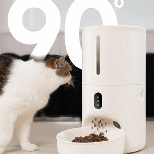 meoof 蛋捲自動餵食器 (帶鏡頭｜4L｜乾濕電2用)-自動餵食器-毛孩物語Pets Thing｜香港寵物貓狗用品專門店：IATA寵物飛機籠、寵物手推車、貓爬架貓樹