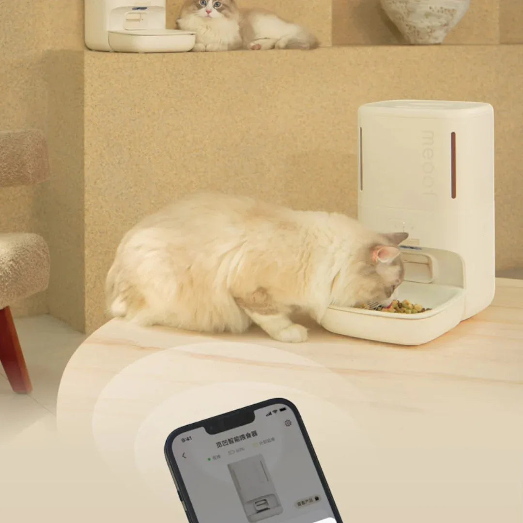 meoof 智能寵物餵食器 (帶鏡頭｜5.5L｜App控制)-自動餵食器-毛孩物語Pets Thing｜香港寵物貓狗用品專門店：IATA寵物飛機籠、寵物手推車、貓爬架貓樹