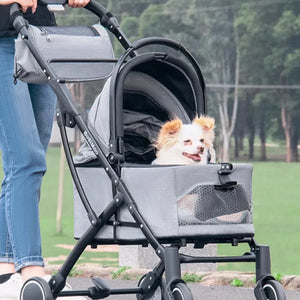 DODOPET 新款低座四輪摺疊可分離寵物出街手推車（寵物承重：20kg 送出街袋）-狗-毛孩物語Pets Thing｜香港寵物貓狗用品專門店：IATA寵物飛機籠、寵物手推車、貓爬架貓樹