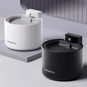 POPOCOLA 白月光飲水機 [陶瓷不鏽鋼|3000mAh|2.2L容量]-自動飲水器-毛孩物語Pets Thing｜香港寵物貓狗用品專門店：IATA寵物飛機籠、寵物手推車、貓爬架貓樹