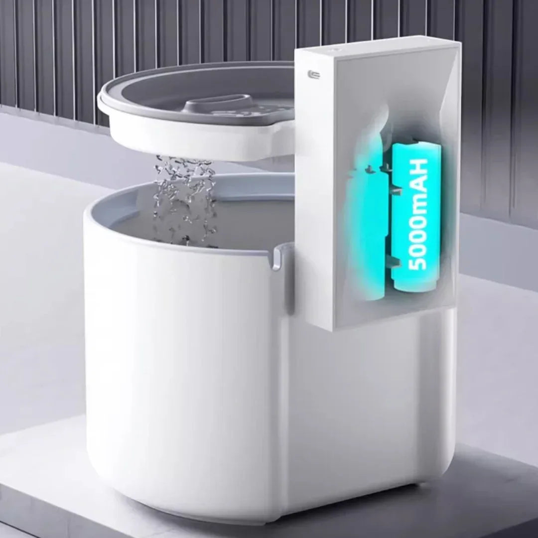 POPOCOLA 白月光飲水機 [陶瓷不鏽鋼|3000mAh|2.2L容量]-自動飲水器-毛孩物語Pets Thing｜香港寵物貓狗用品專門店：IATA寵物飛機籠、寵物手推車、貓爬架貓樹
