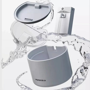 POPOCOLA 白月光飲水機 [陶瓷不鏽鋼|3000mAh|2.2L容量]-自動飲水器-毛孩物語Pets Thing｜香港寵物貓狗用品專門店：IATA寵物飛機籠、寵物手推車、貓爬架貓樹