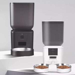 FURPIPI不鏽鋼自動寵物餵食器 (帶鏡頭｜4L｜視訊互動｜乾濕電2用)-自動餵食器-毛孩物語Pets Thing｜香港寵物貓狗用品專門店：IATA寵物飛機籠、寵物手推車、貓爬架貓樹