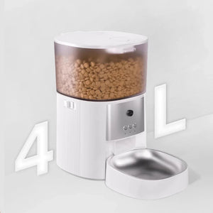 PETFONG 智能寵物餵食器標準款 (APP連接｜4L｜不銹鋼｜乾濕電2用)-自動餵食器-毛孩物語Pets Thing｜香港寵物貓狗用品專門店：IATA寵物飛機籠、寵物手推車、貓爬架貓樹