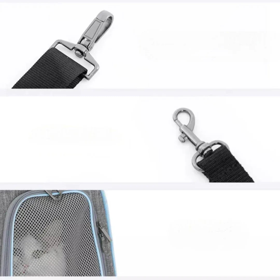 Petsfit 高質三用擴展式航空寵物軟袋 (內置安全繩｜底板硬墊｜雙邊擴展版)-寵物航空箱寵物袋-毛孩物語Pets Thing｜香港寵物貓狗用品專門店：IATA寵物飛機籠、寵物手推車、貓爬架貓樹