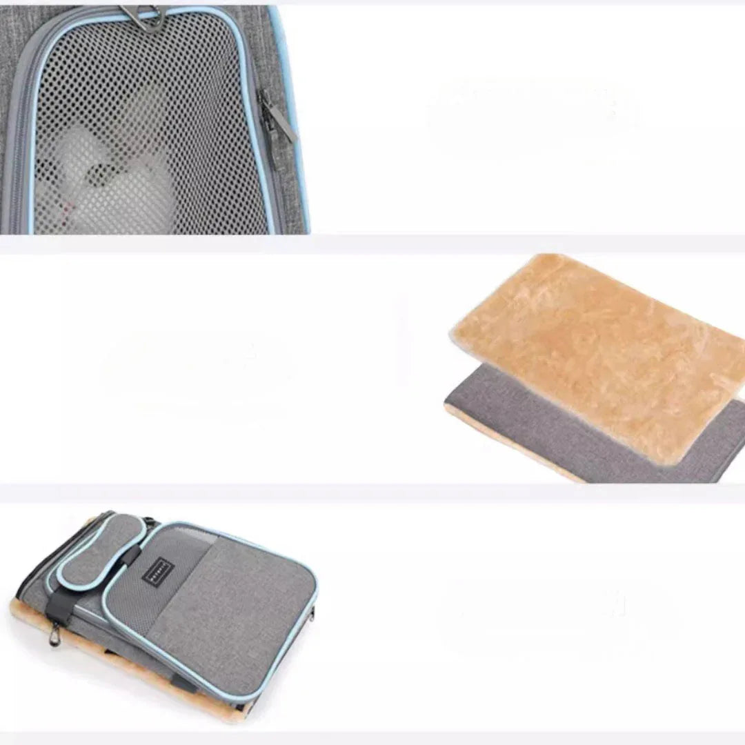 Petsfit 高質三用擴展式航空寵物軟袋 (內置安全繩｜底板硬墊｜雙邊擴展版)-寵物航空箱寵物袋-毛孩物語Pets Thing｜香港寵物貓狗用品專門店：IATA寵物飛機籠、寵物手推車、貓爬架貓樹