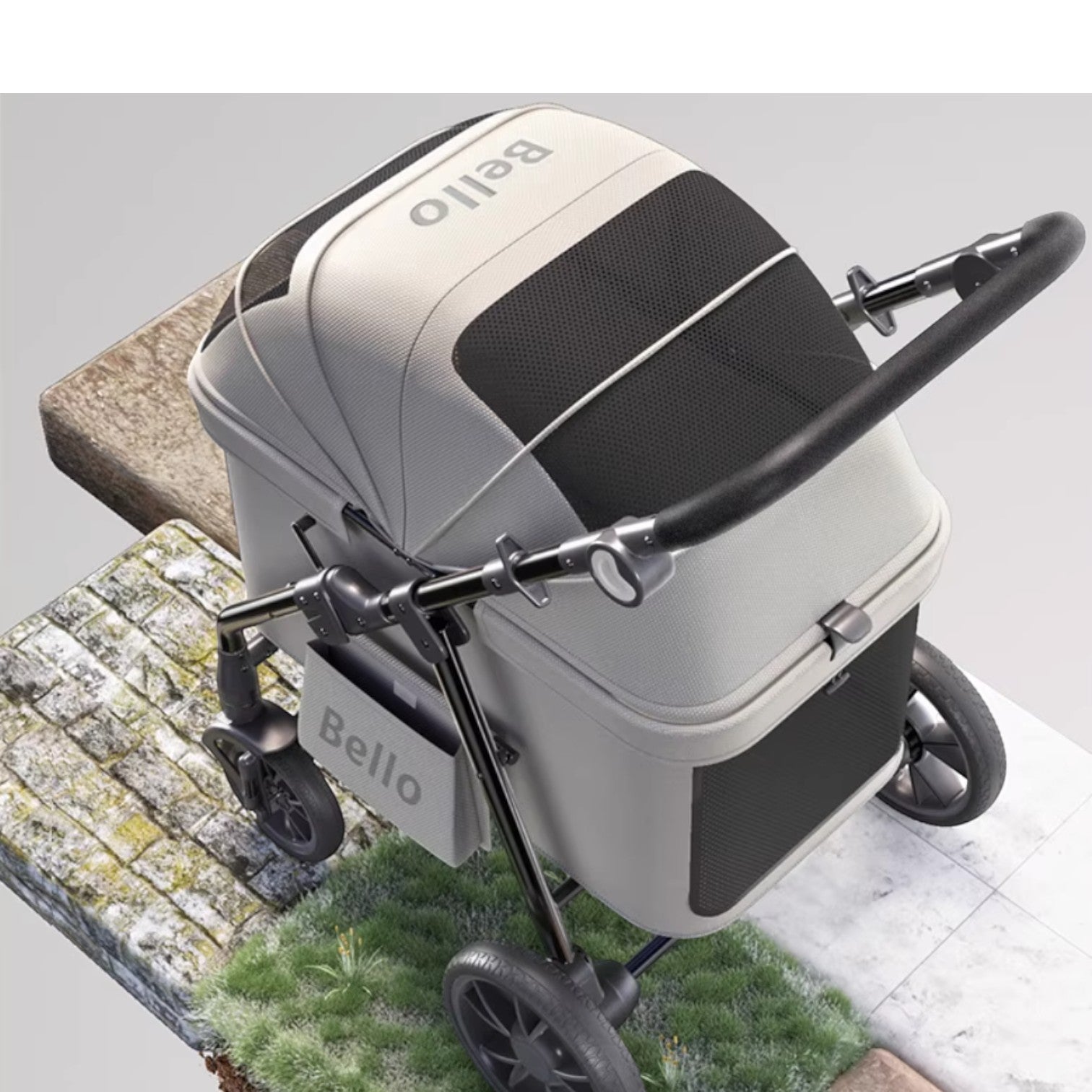 BELLO D9 中大型可折疊減震大輪寵物推車 (寵物承重：20kg)