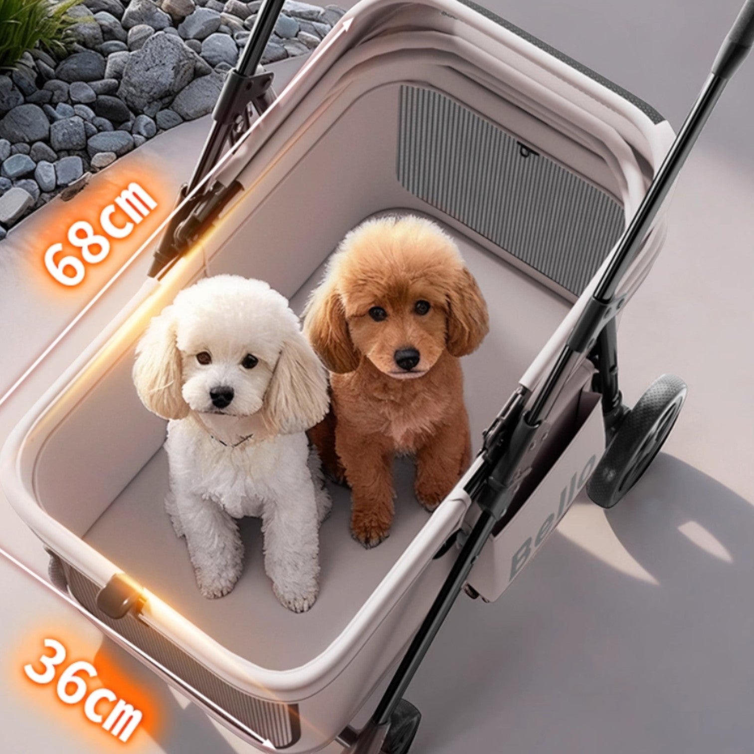 BELLO D6 中小型一體折疊寵物推車 (寵物承重：15kg)