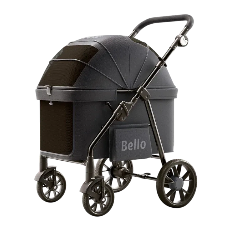 BELLO D9 中大型可折疊減震大輪寵物推車 (寵物承重：20kg)-狗-毛孩物語Pets Thing｜香港寵物貓狗用品專門店：IATA寵物飛機籠、寵物手推車、貓爬架貓樹