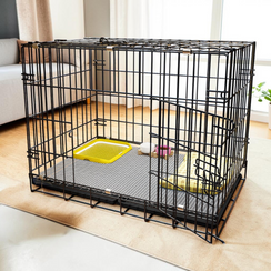 優質免安裝摺疊式寵物籠 狗籠 (83cm 中大型犬適用)-寵物籠-毛孩物語Pets Thing｜香港寵物貓狗用品專門店：IATA寵物飛機籠、寵物手推車、貓爬架貓樹