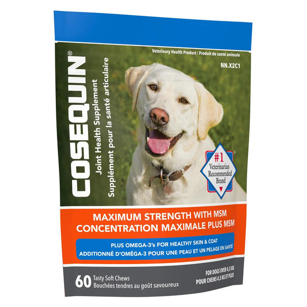 加拿大直送：Cosequin 犬用特強關節保健軟粒 (含 MSM + Omega-3) 180粒-寵物補充品-毛孩物語Pets Thing｜香港寵物貓狗用品專門店：IATA寵物飛機籠、寵物手推車、貓爬架貓樹