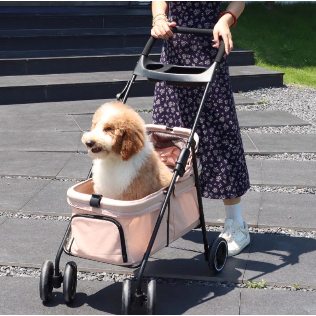 DODOPET 升級版 輕便摺疊寵物手推車 (全景透氣款)（寵物承重：15kg）-狗-毛孩物語Pets Thing｜香港寵物貓狗用品專門店：IATA寵物飛機籠、寵物手推車、貓爬架貓樹