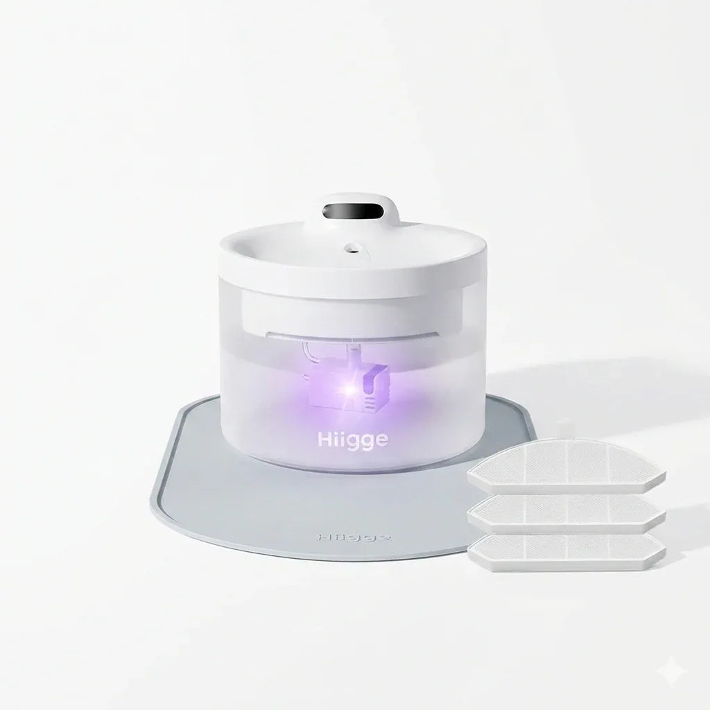 Hiigge雪頂 Light 2 Ultra 寵物飲水機 (UVC殺菌+抑菌版|4000mAh|2.3L容量)-自動飲水器-毛孩物語Pets Thing｜香港寵物貓狗用品專門店：IATA寵物飛機籠、寵物手推車、貓爬架貓樹