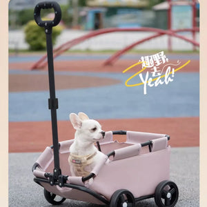 HELLO‑PETS 便攜可折疊寵物／購物小拉車 (座艙:51 × 35 × 23cm)-狗-毛孩物語Pets Thing｜香港寵物貓狗用品專門店：IATA寵物飛機籠、寵物手推車、貓爬架貓樹
