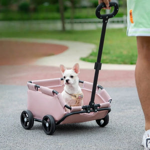 HELLO‑PETS 便攜可折疊寵物／購物小拉車 (座艙:51 × 35 × 23cm)-狗-毛孩物語Pets Thing｜香港寵物貓狗用品專門店：IATA寵物飛機籠、寵物手推車、貓爬架貓樹