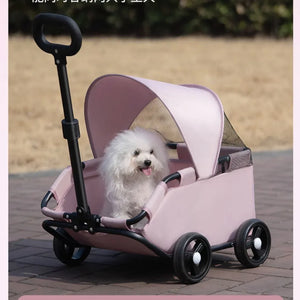 JARDKIDS 輕便寵物可折疊加大遮陽棚手拉車 (座艙:52 × 35 × 26cm)-狗-毛孩物語Pets Thing｜香港寵物貓狗用品專門店：IATA寵物飛機籠、寵物手推車、貓爬架貓樹